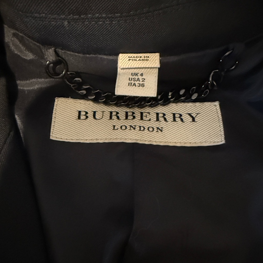 Burberry Black Single-Button Tailored Women's Bla… - image 2